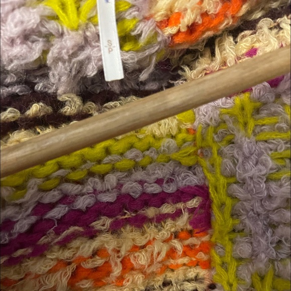 New Free People Peggy Cardigan in Sunshine Orchid Combo - Picture 7 of 7